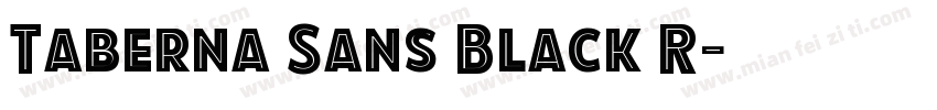 Taberna Sans Black R字体转换